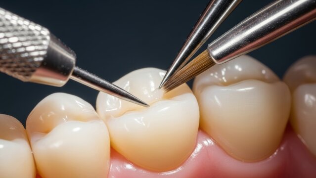 Dental sensitivity relief items including temporary filling material